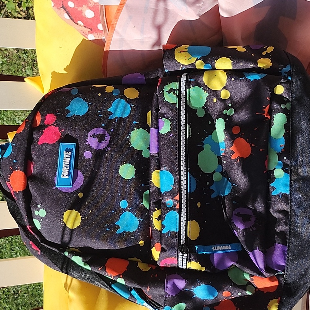 FORTNITE Colorful Splatter Backpack